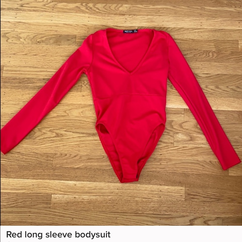 Red bodysuit